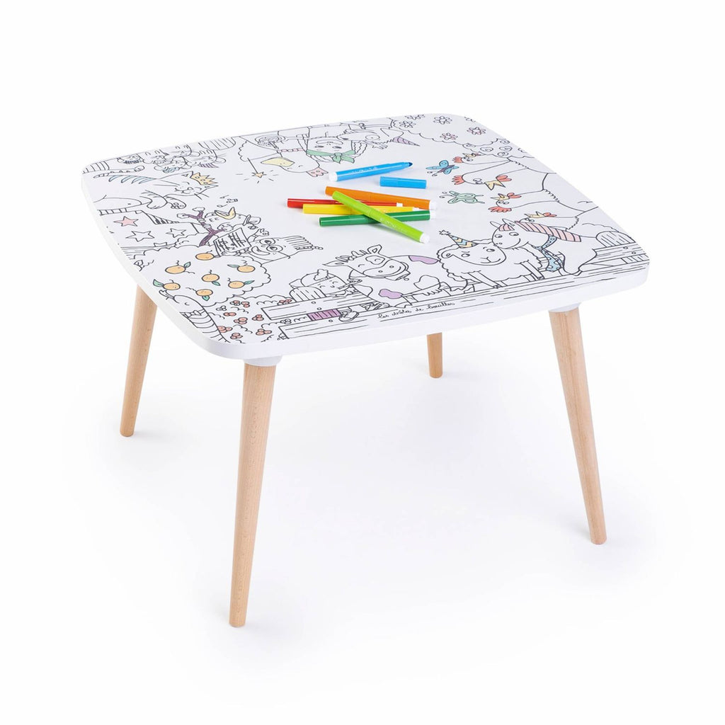 Mesa Infantil Para Colorear