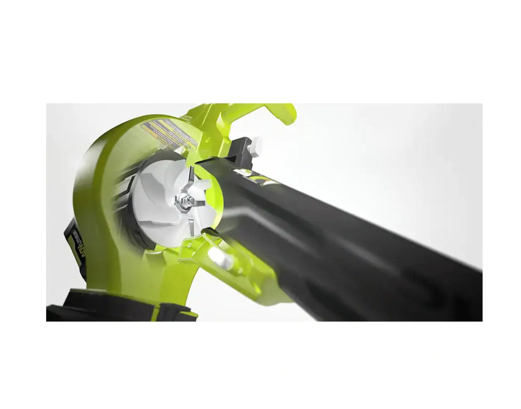 2025 RYOBI RY40451-2B 40V Vac Attack Aspiradora de Hojas Inalámbrica/Mulchadora con (2) Baterías de 5.0 Ah y (1) Cargador