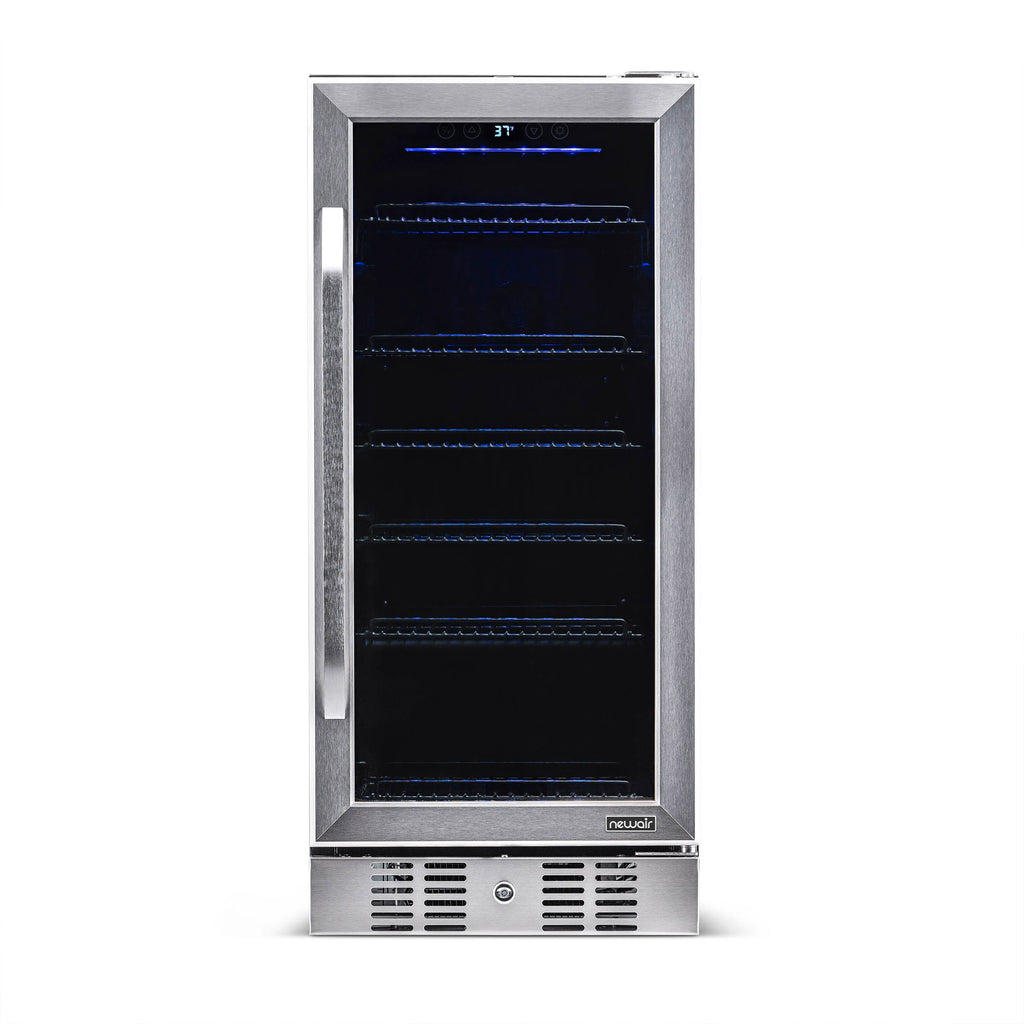 2025 Newair® Refrigerador de Bebidas Empotrable de Acero Inoxidable - 96 Latas - 15”