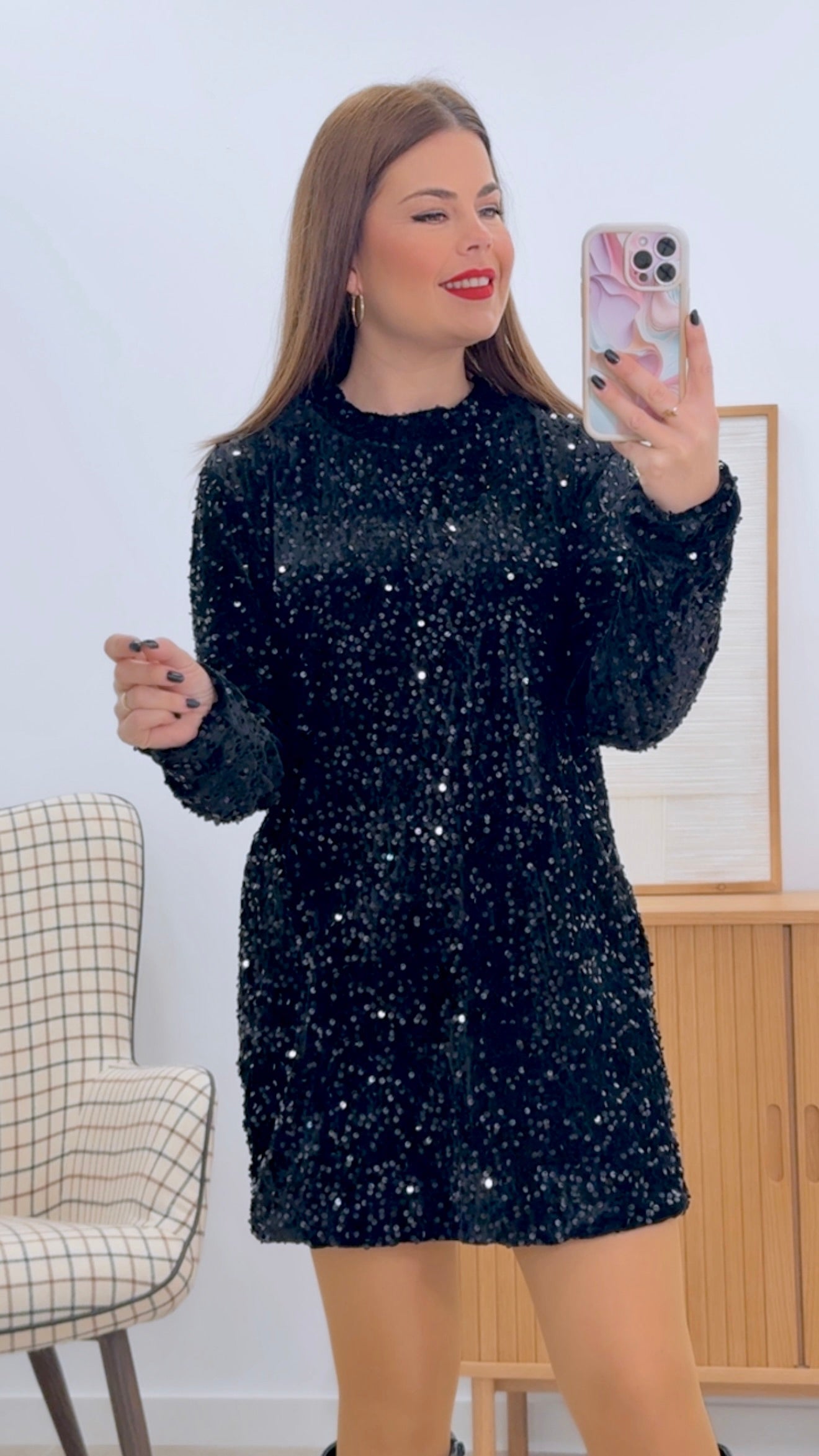 VESTIDO LENTEJUELAS