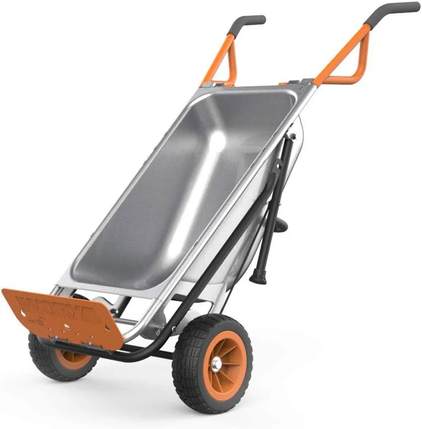 2025 Worx Aerocart 8 en 1 – Carretilla multifuncional, carro de transporte y transpaleta con capacidad de 136 kg