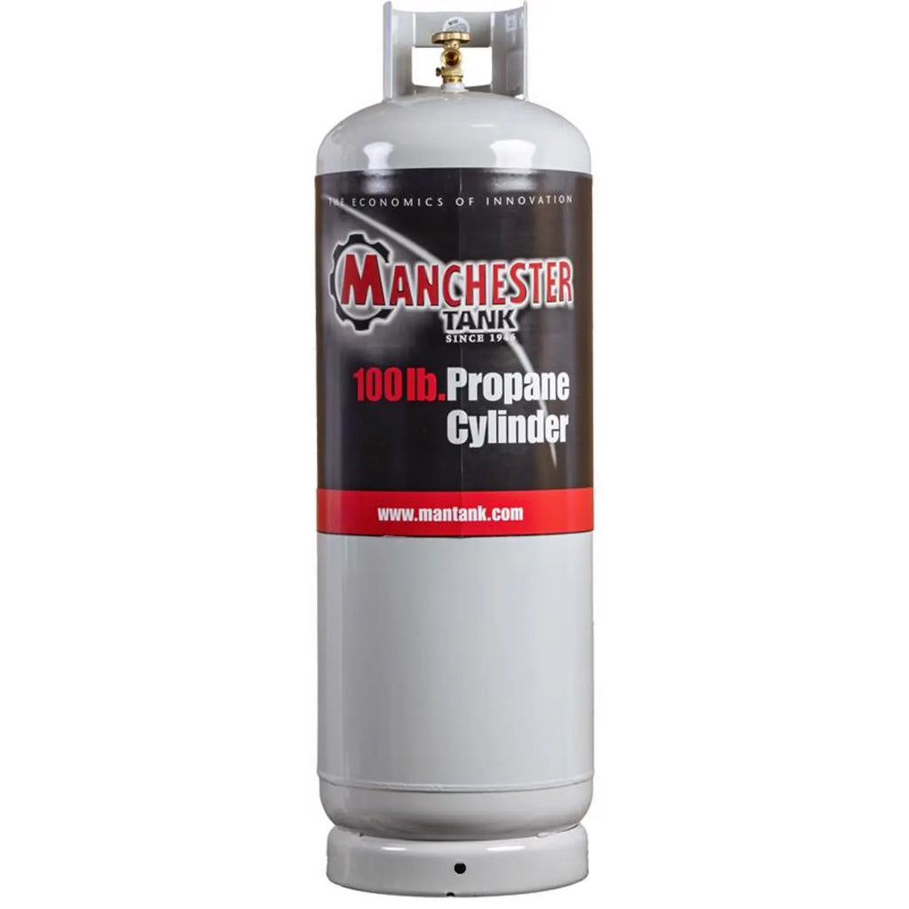 Cilindro de Propano Vacío de Acero Manchester Tank de 100 lb, Tipo 1