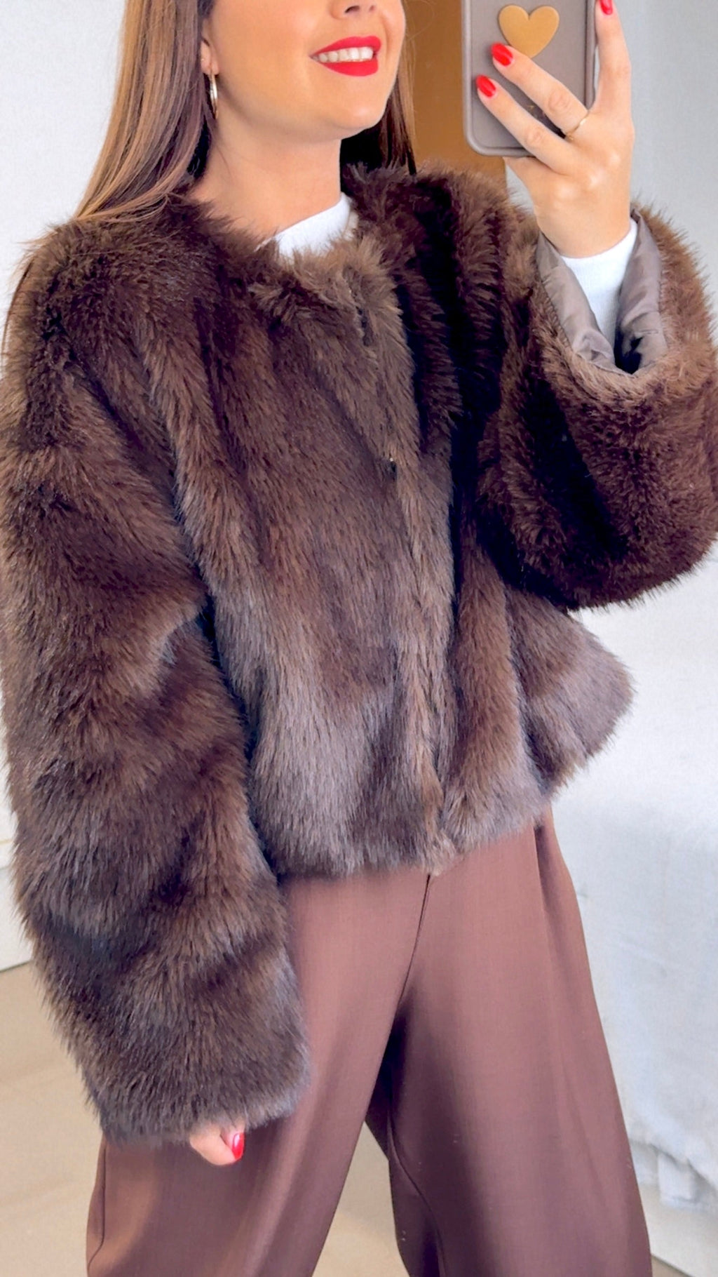 CHAQUETA PELO CROP