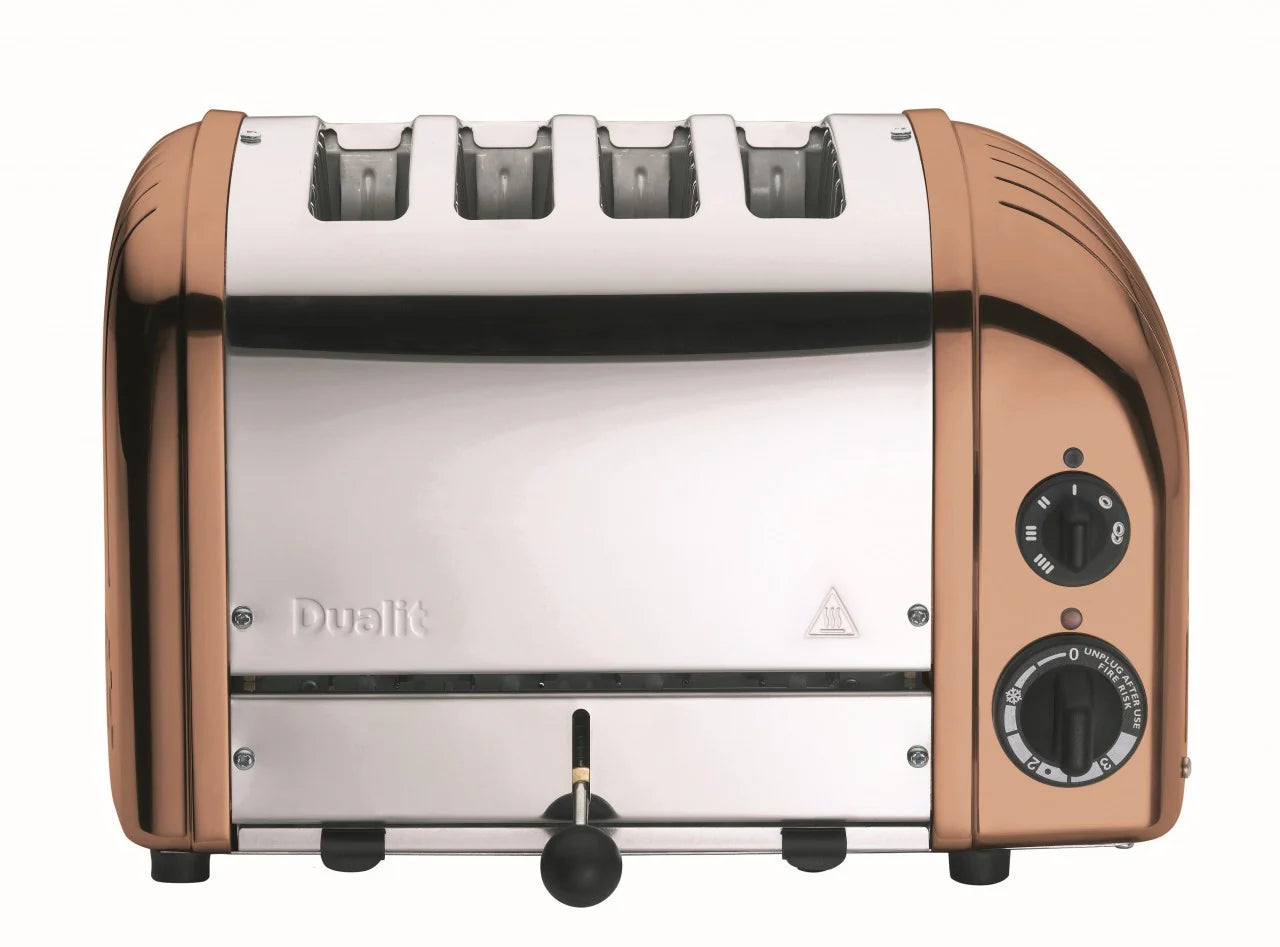 2025 Tostadora Dualit Classic de 4 ranuras – Acabado en cobre