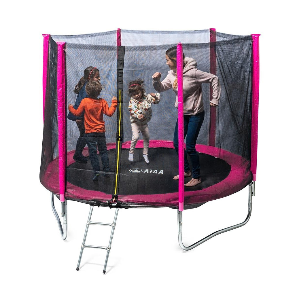 Cama Elástica Infantil 250 Rosa - Juegos Y Juguetes Infantiles Para Niños Al Aire Libre