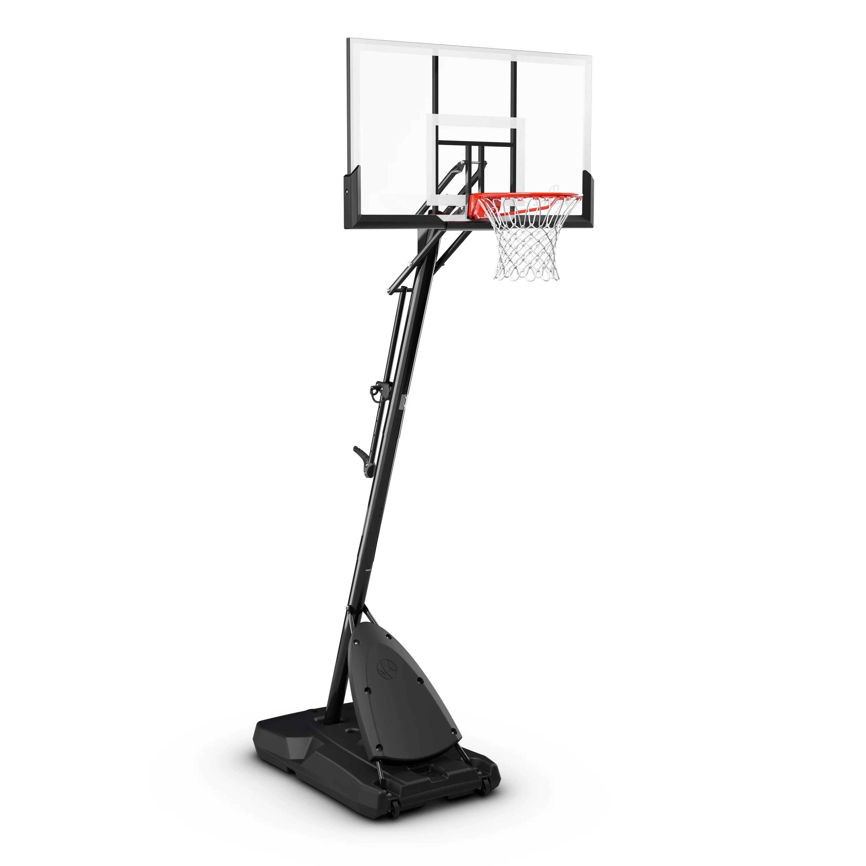 2025 Canasta de Baloncesto Portátil Spalding de 54 pulgadas – Panel de Policarbonato Irrompible, Sistema ExactaHeight y Aro Pro Slam – Juego al Aire Libre
