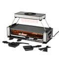 2025 Raclette-Grill „Smokeless 8“ – Raclette sin humo con placa antiadherente y 8 sartenes