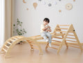 Juguete de escalada plegable de madera para niños pequeños, gimnasio tipo jungla para interior