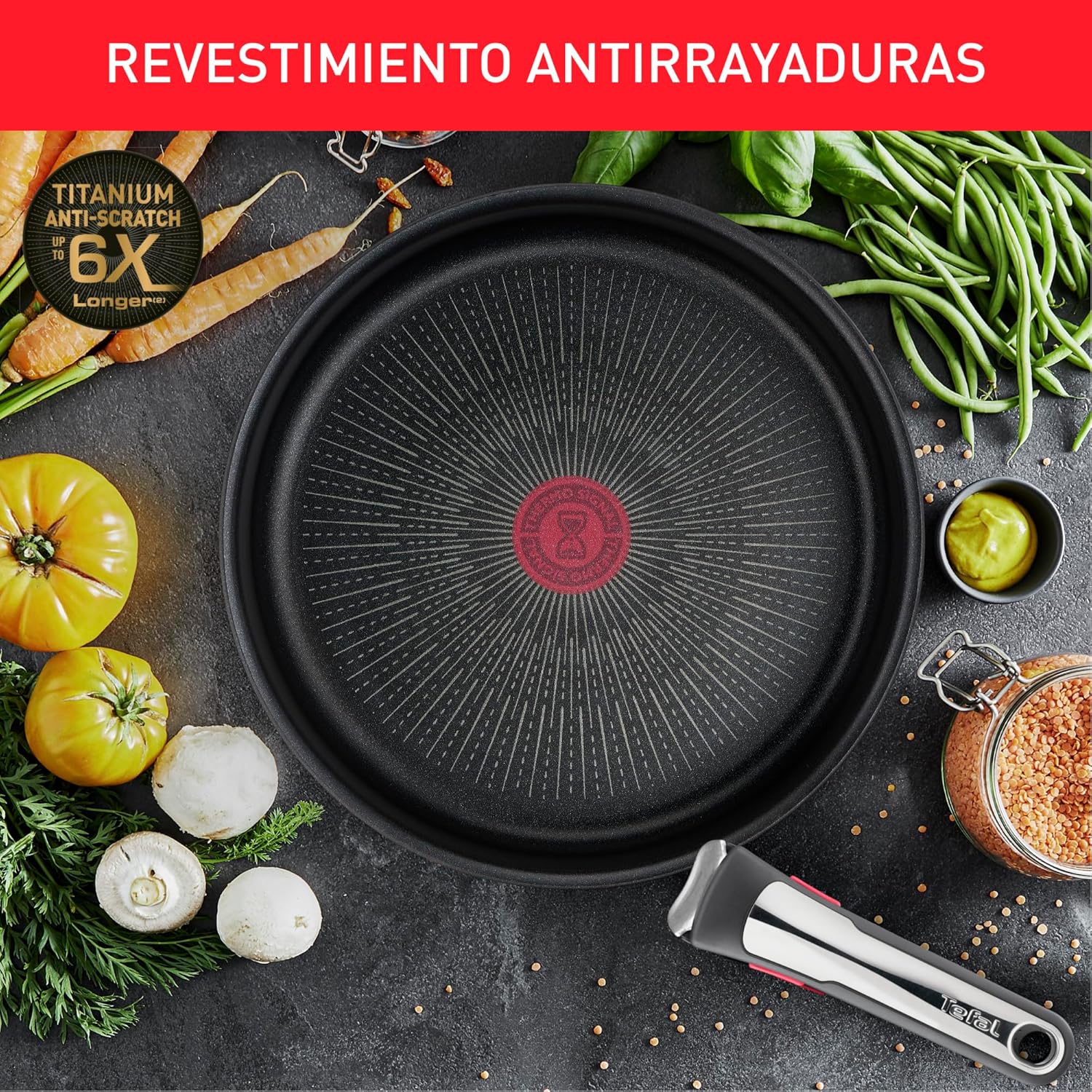 Tefal Ingenio Preference On Set of 2 Frying Pans 24/28 cm + 2 Saucepans 16/20 cm + 24 cm Pot + 26 cm Wok + 2 Removable Handles + 5 Accessories | Induction Safe, Non-Stick, PFOA Free