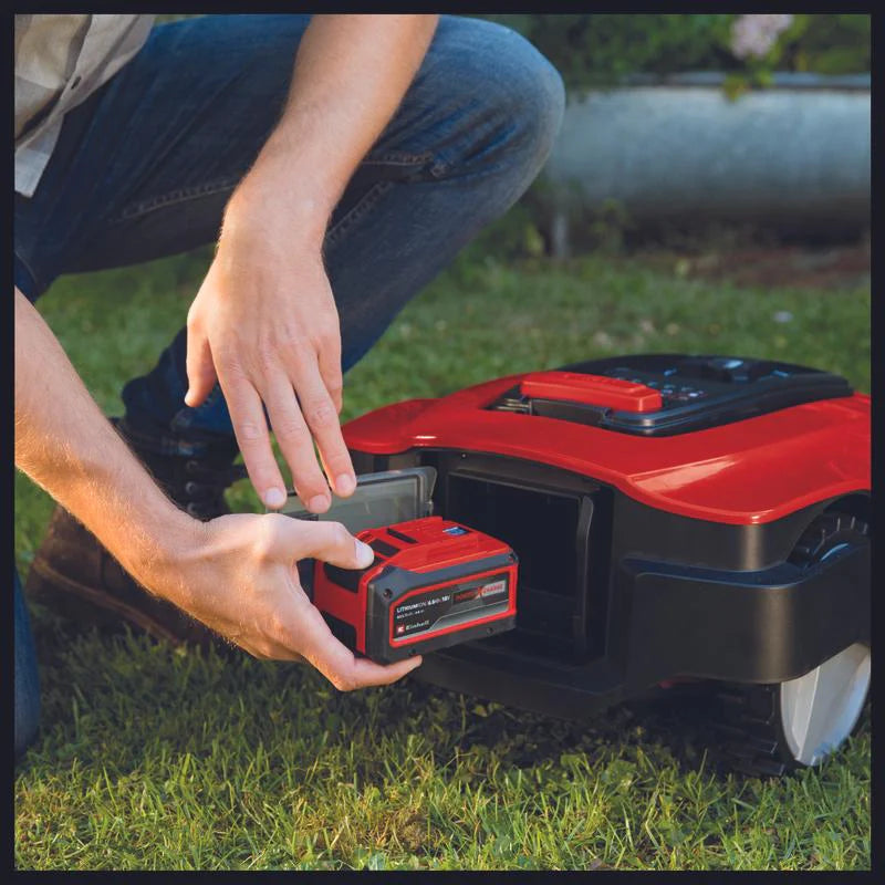 2025 Kit robot cortacésped Einhell Freelexo 500 con recortadora para bordes de césped